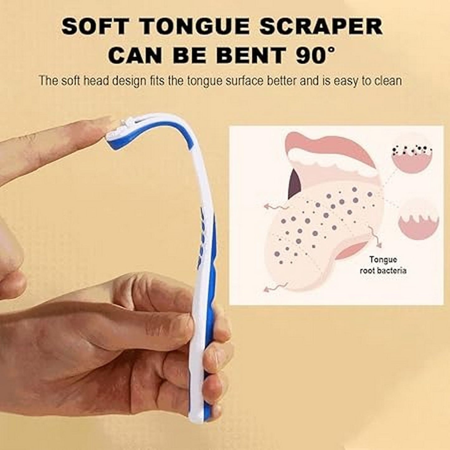 Tongue Cleaner | Double Head Tongue Cleaner | Reduce Bad Breath