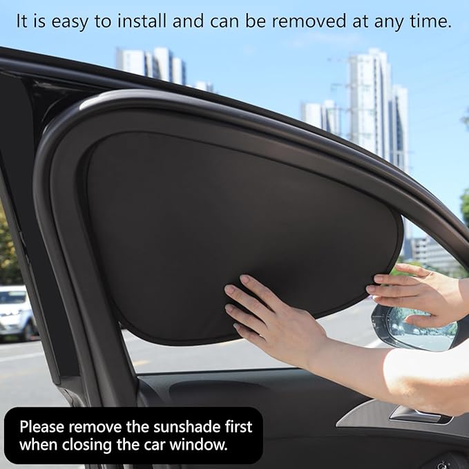 4 Pcs Car Shades Universal Size Sun Protection