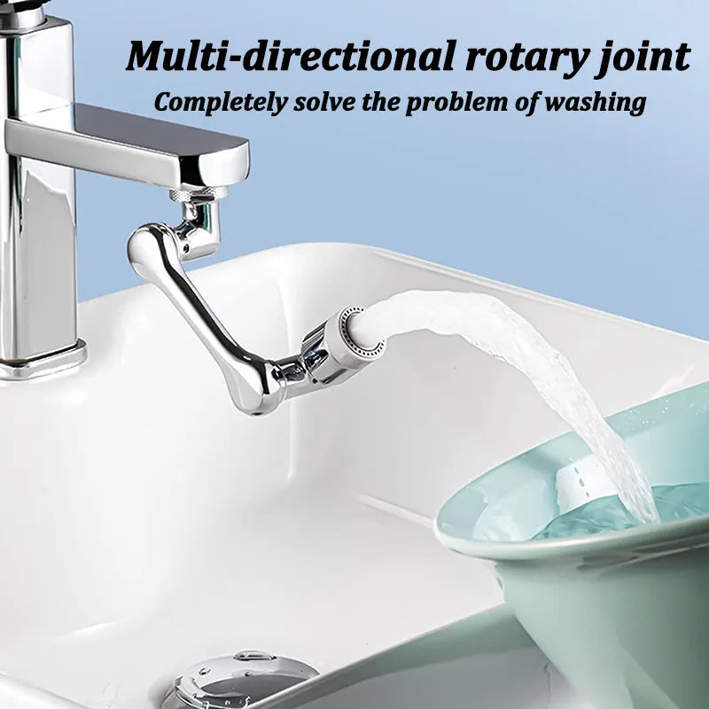 Rotation Faucet Sprayer Head Universal 1080°Rotatable Bathroom Washbasin Tap Splash Filter Water Saving Bubbler Nozzle - 1 pcs