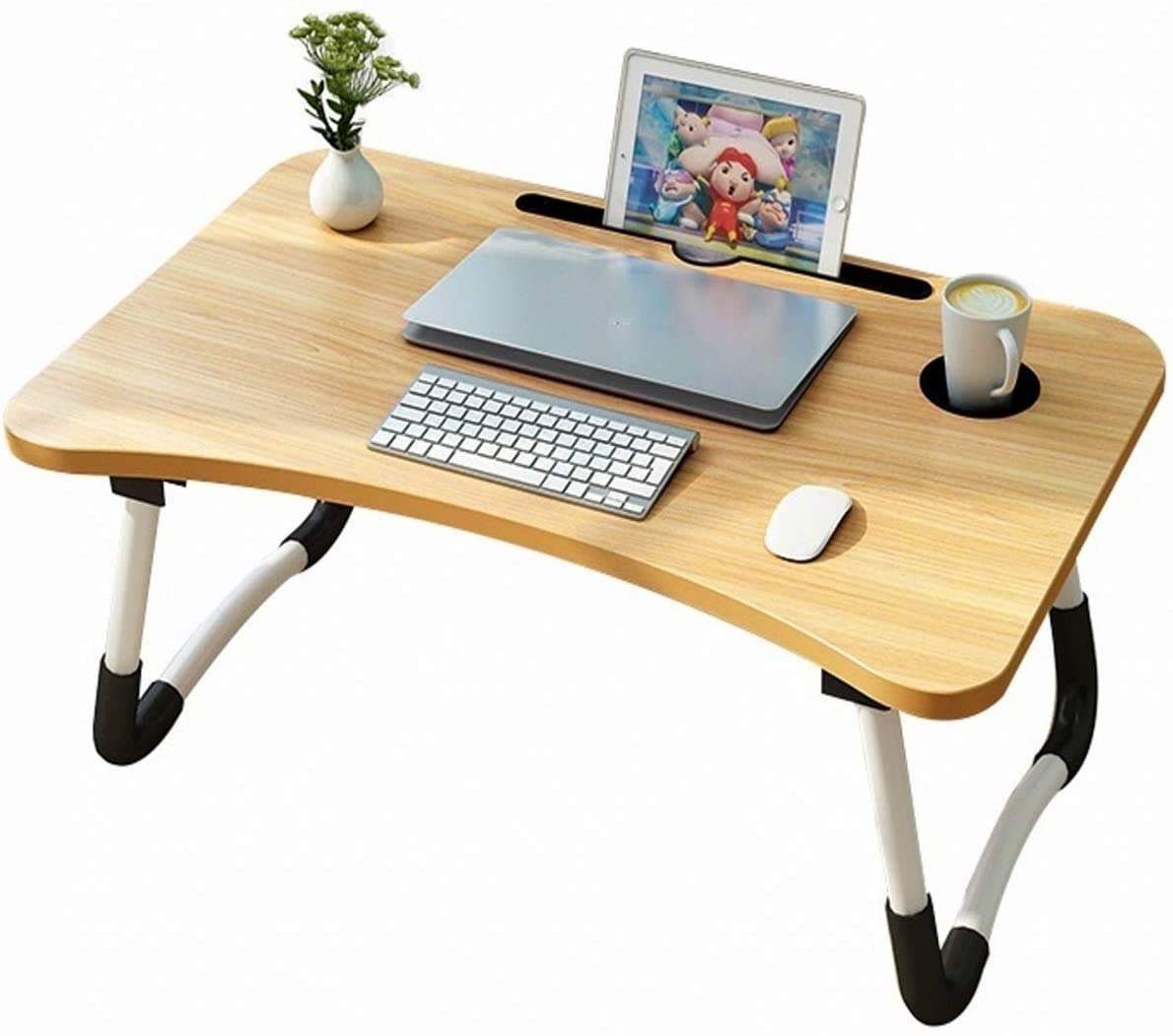 Wooden Laptop Table - Laptop Stand - Floor Table - Laptop table - Drawing Desk - Bed Tray Table Fold
