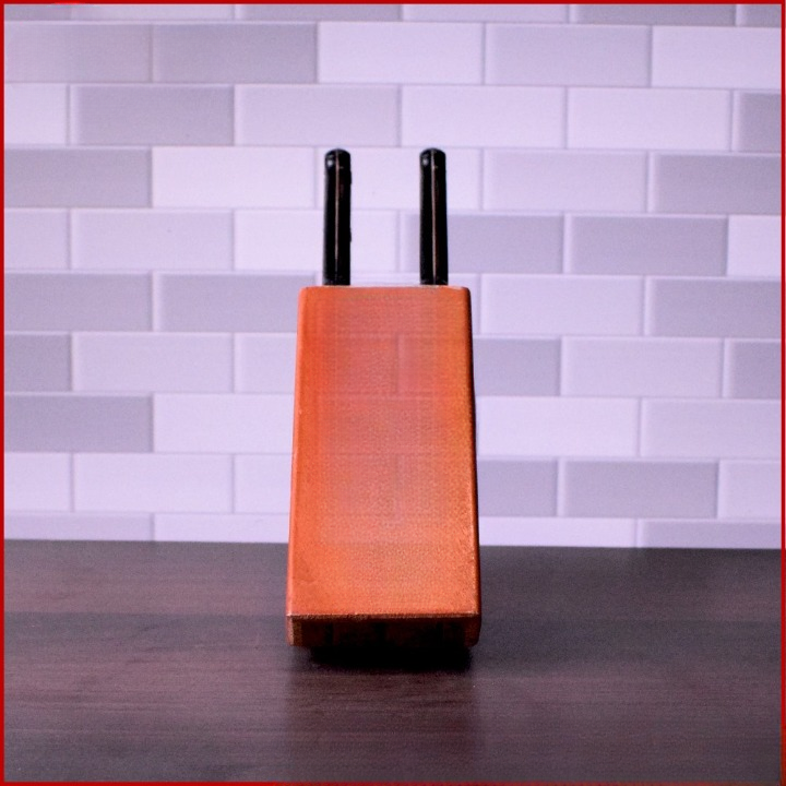 Knife Stand Wood Organize And Display Your Knives With Style | Wooden Knife Holder Block Stand Organizer for Kitchen Knife Storage Rack Durable Wood Design