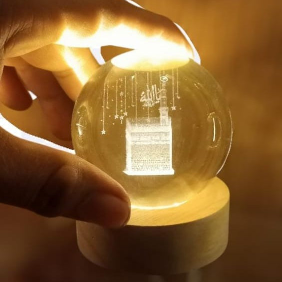 3D Kaaba Lamp – Elegant Islamic Night Light for Home & Prayer Room