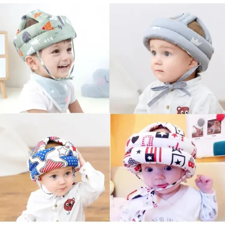 Baby Safety Helmet  Soft Head Protection  Cap for Toddlers