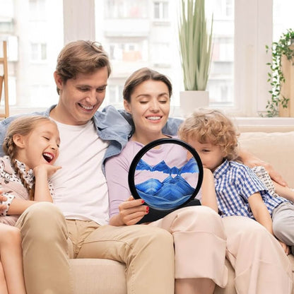 Creative 3D sand art moving picture for living room decor