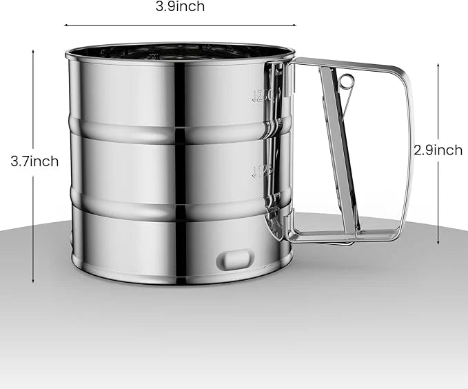 Flour Sifter, Stainless Steel Sifter for Baking