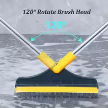 Window Cleaning Brush with 120 Degree Rotatable Head