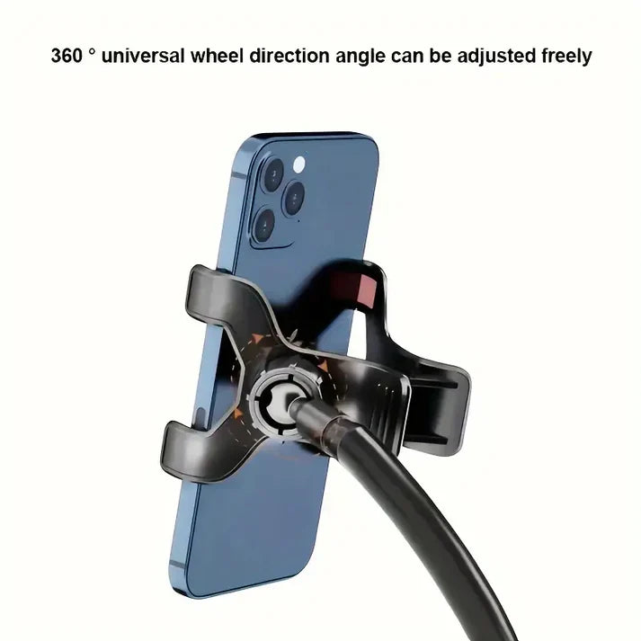 Phone holder with 360-degree rotation on a white background