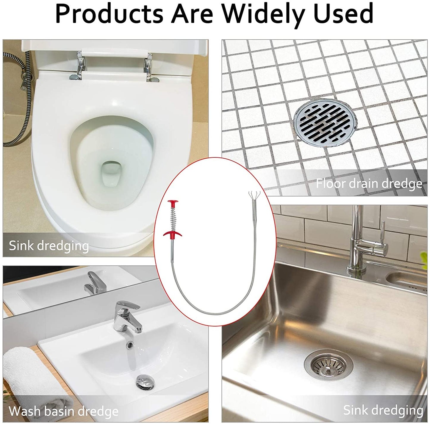 Metal Flexible 60cm Wire Brush Drain Cleaner