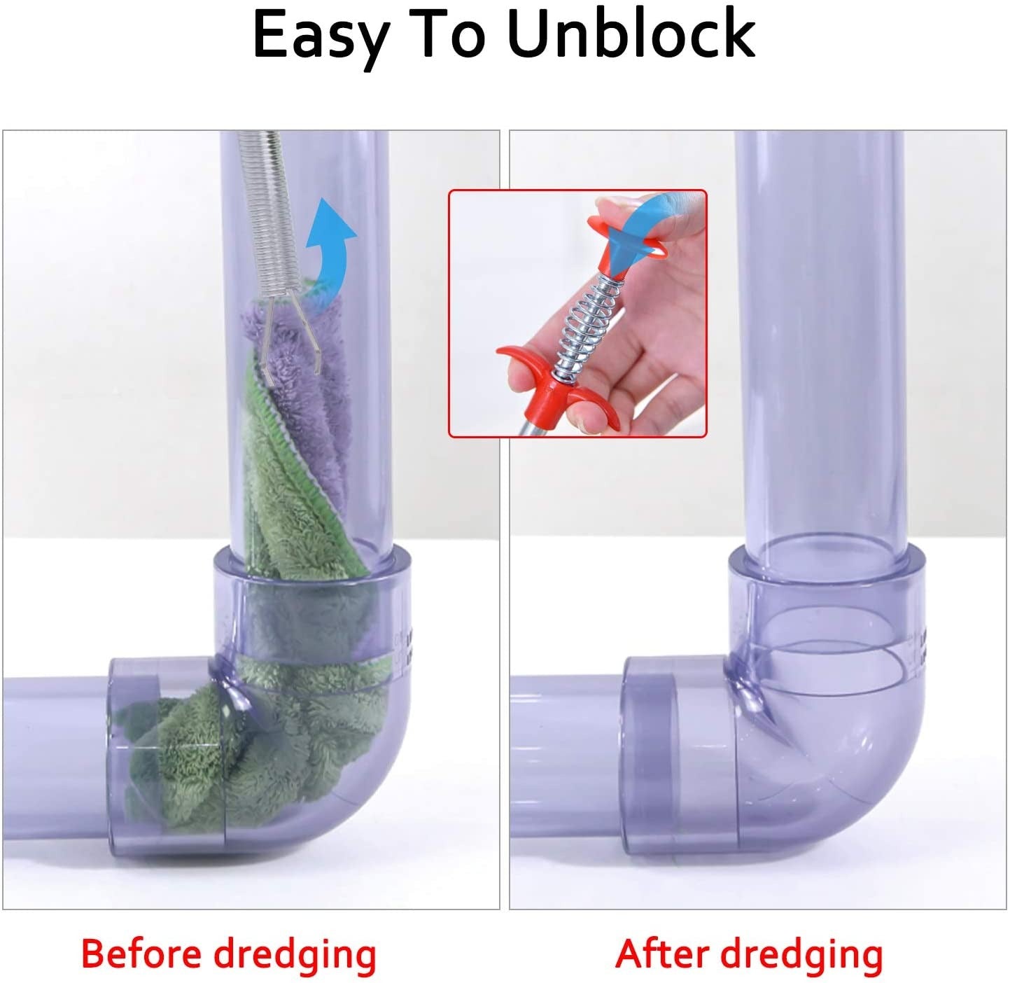 Metal Flexible 60cm Wire Brush Drain Cleaner